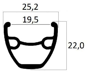 Ruota Byte Anteriore 27,5 Disk 6 fori Profilo medio Nero C/Leva Quik