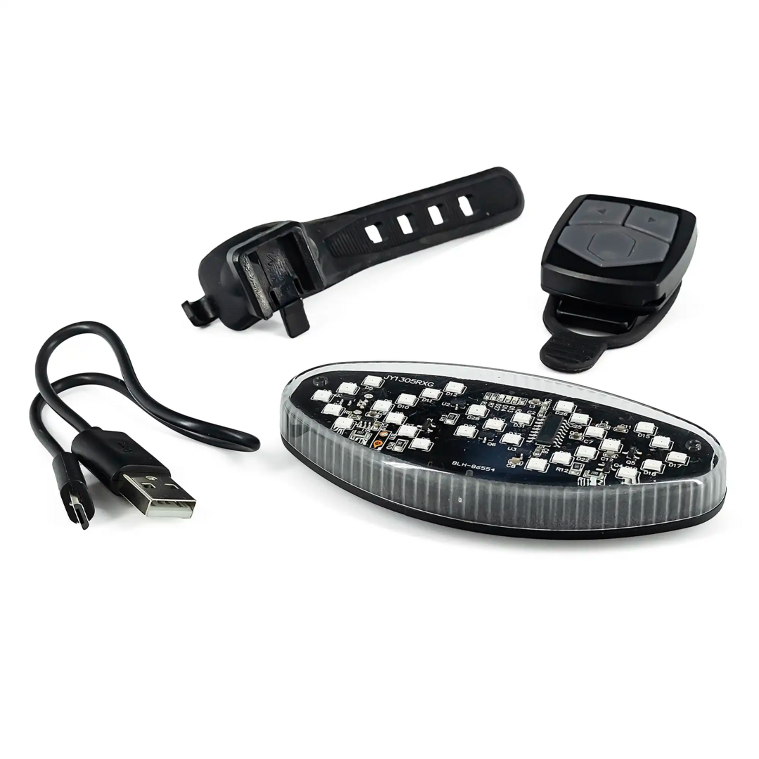 Faro e frecce posteriore per bici USB